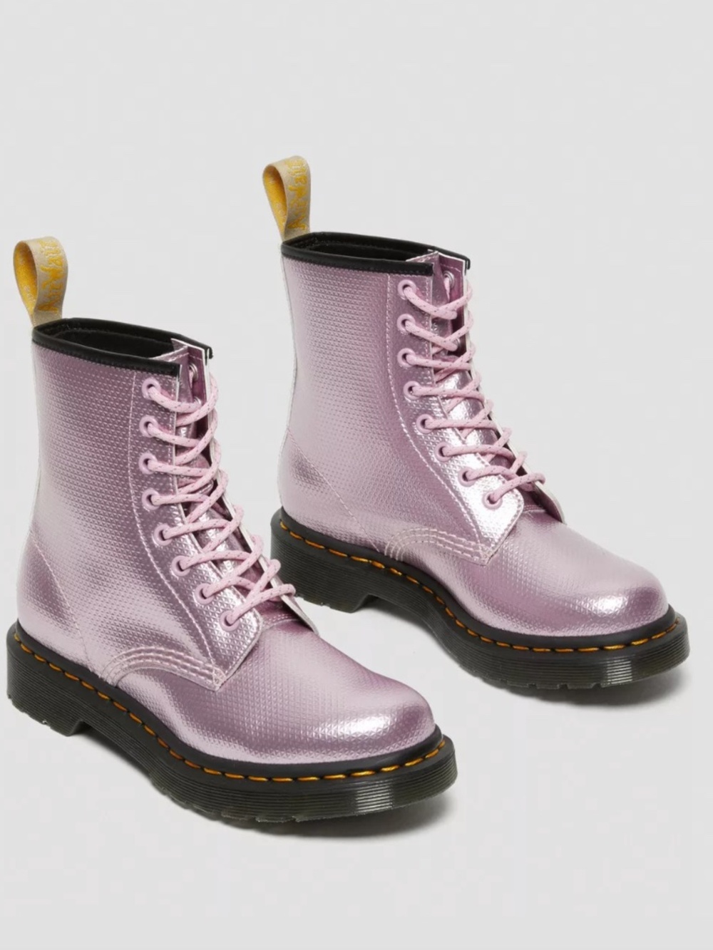 Dr. Martens VEGAN 1460 METALLIC EMBOSS LACE UP BOOTS